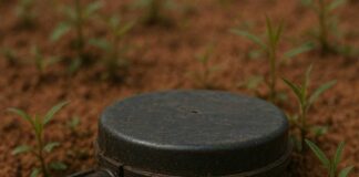 Landmine Casualties Undercounted as Aid Organizations Face Obstacles to Care A partially buried landmine
