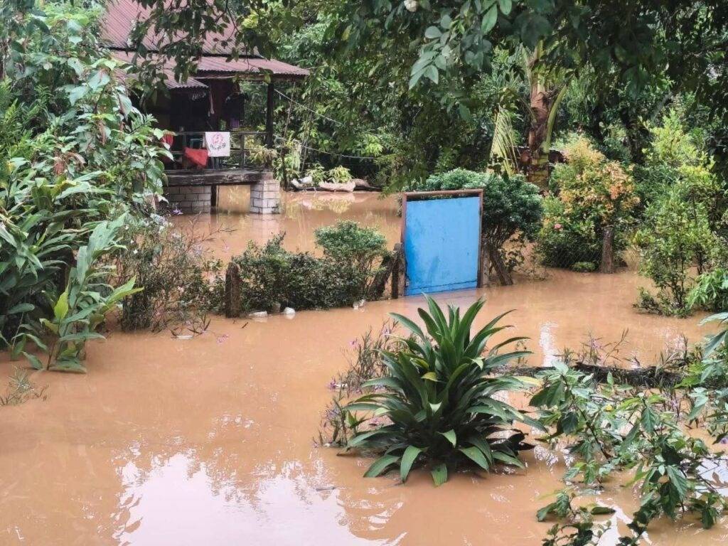 Flood affected Namtu in northern Shan State