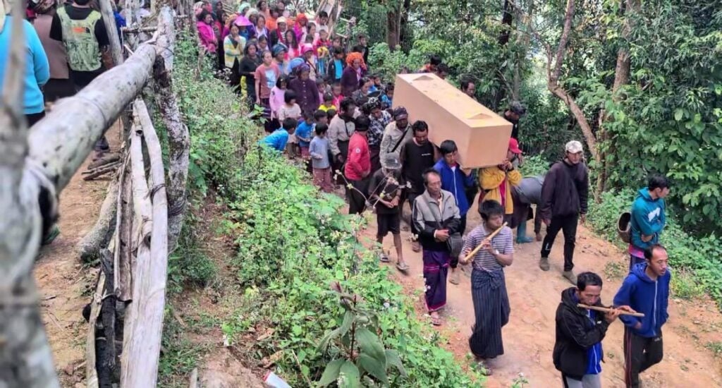 Funeral of one of the victims Photo Satt Naung Funeral of one of the victims Photo Satt Naung