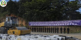 NDAA Seizes and Destroys Cyber Scam Devices in Mongla NDAA destroys seized cyber scam equipment in Mongla