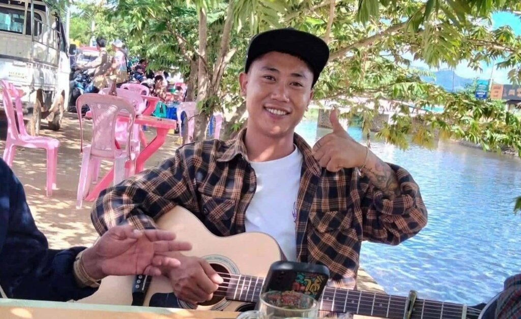 A photo of the victim taken before his death A photo of the victim taken before his death