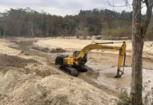 Industrial Mining Pollutes Waterways and Displaces Farmers in Mong Hpyak Sediment from mining pollutes the river stream