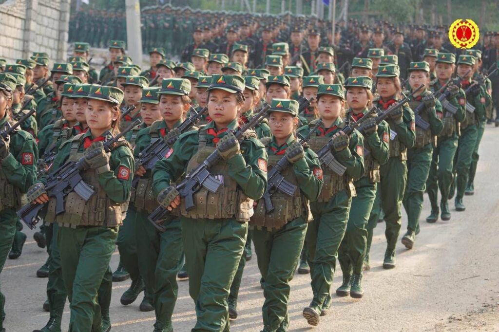 Troops from the Shan State Progress Party Shan State Army (SSPP SSA)