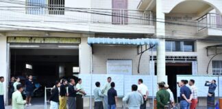 Military’s Planned Vote Restricted to Muse Town Voter lists displayed at a military planned polling site