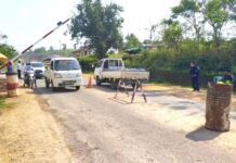 Village Administrator Abducted and Killed in Ywangan Amid Rising Targeted Violence A checkpoint at the entrance to Ywangan Township