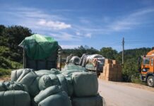 China-Border Seizures Rise Under Junta Enforcement Trucks are stuck along the China–Myanmar border