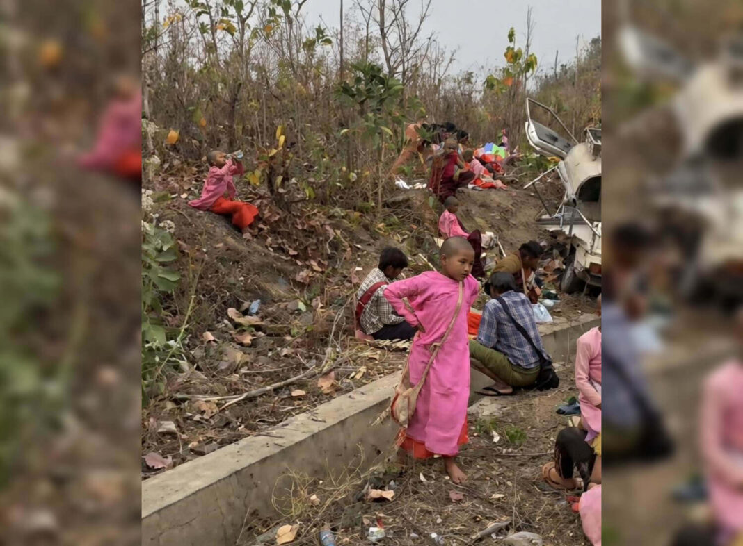 Child nuns wounded in the February 24 accident in Ywangan Child nuns wounded in the February 24 accident in Ywangan