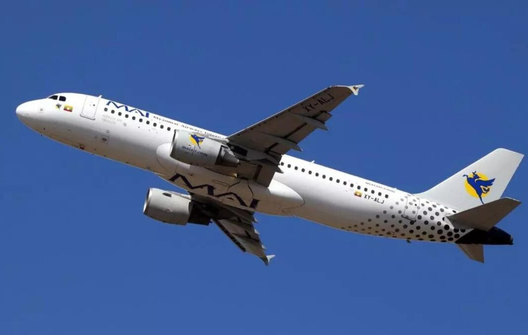 Image of a Myanmar Airways International (MAI) aircraft