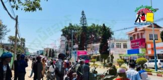 Fuel Crisis Deepens in Shan State, Threatening Farmers and Livelihoods People line up at a petrol station amid fuel shortages