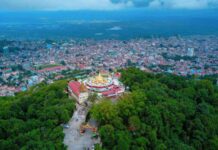 Civilians in Taunggyi Targeted for Portering and Forced Military Service Shwe Phone Pwint Pagoda on a hillside overlooking Taunggyi, the capital of Shan State