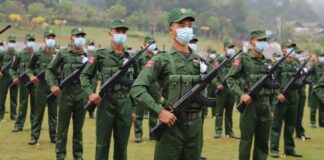MNDAA Prepares Gold Mining Project in Northern Shan State, Residents Concerned MNDAA troops are seen in northern Shan State, where the group is reportedly preparing to begin gold mining operations in Hsipaw Township