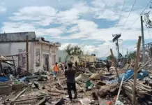 Deadly Namkham Warehouse Blast Sparks Calls for Accountability Damage caused by the warehouse explosion in Kawng Tap Village, Namkham Township (Photo Supplied)
