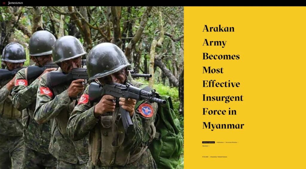 Arakan Arm (AA) troops