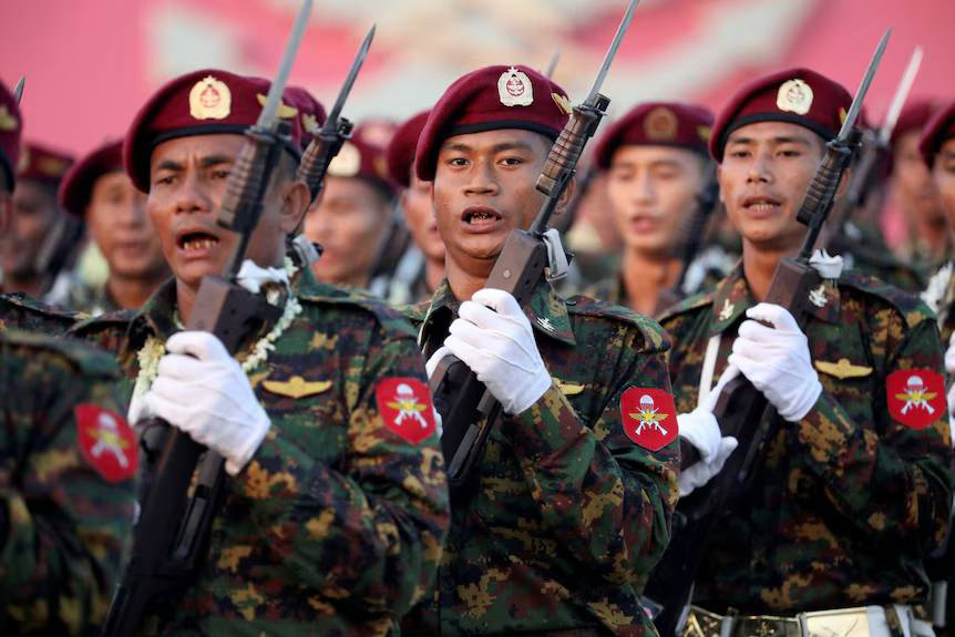 Junta troops
