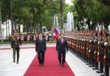 THE UNWINNABLE GAME: Why the Myanmar Junta Cannot Buy Legitimacy President Thongloun Sisoulith (left) welcomes Myanmar junta chief Min Aung Hlaing during his visit to Laos Photo Vientiane Times