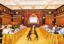 TNLA Delegation Meets Junta Peace Committee in Naypyidaw The NSPNC and TNLA hold talks in Naypyidaw Photo Supplied