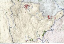 Rare Earth Mining Expands Across Shan State as Billions Flow to China Map showing rare earth mining sites across Shan State