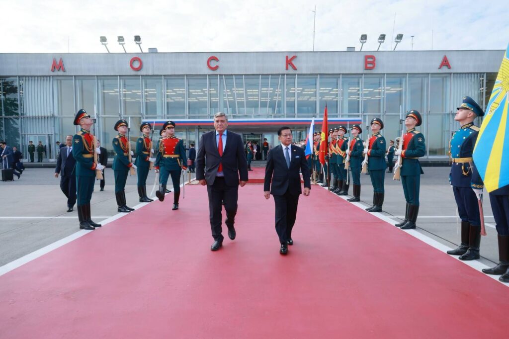 Myanmar junta chief Min Aung Hlaing during his latest visit to Russia